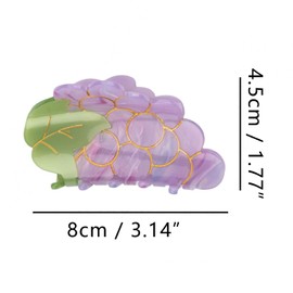 Grape Claw Clips,Cellulose Acetate Hair Clips,Small Claw Clips for Women