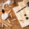100PCS Kiln-Dried Hardwood Wooden Dowel Pins – Precision Fluted &