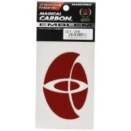HASEPRO ( ハセ・プロ ) マジカルカーボン【リアエンブレム】( レッド ) トヨタ ハイエースバン / レジアスバン CET26R