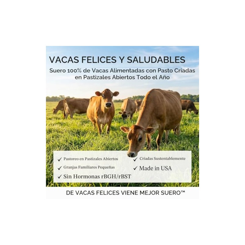 Raw Grass Fed Whey - Happy Healthy Cows, COLD PROCESSED