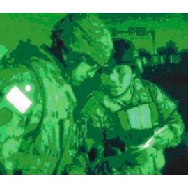 2x3.5 Infrared IR US USA American Flag Patch Tactical Vest Patch Hook-Fastener Backing (OD Green-Reversed)