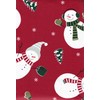 Winter Wonder Lane Vinyl Tablecloth with Flannel Backing, PVC Free