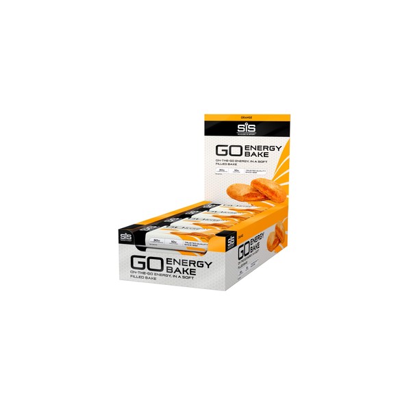 Science in Sport GO Energy Bakes, 30g Carbs, High Carb Soft-filled Baked Energy Snack, Orange Flavour, 12 bars