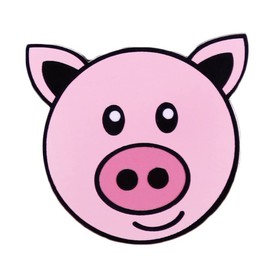 Pink Piglet Brooch Soft Enamel Pin Piglet Shaped Brooch Cartoon Animal Badge Cute Piglet Lapel Pin Pig Head Shaped Pin Suitable for Hat Jacket Canvas Bag