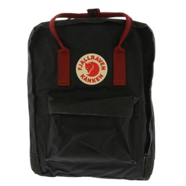 Fjallraven Women's Kanken Backpack, Black/Ox Red, One Size