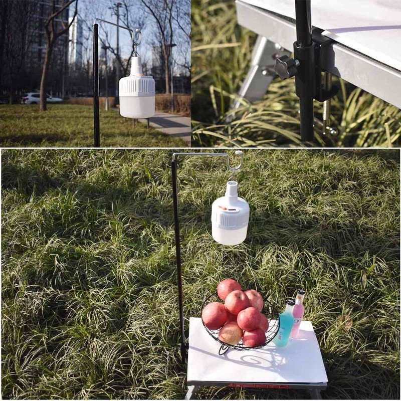 QZATTCAEN Camping Lantern Stand Folding Lamp Stand Camping Light Hanging