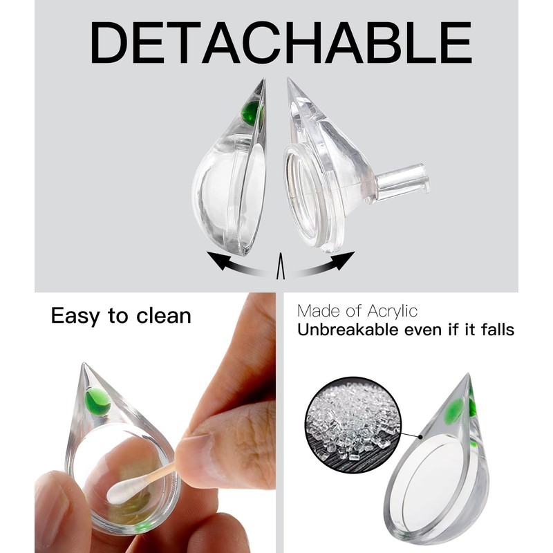 Clscea Aquarium CO2 Acrylic Drop Checker CO2 Indicator (Tear Drop