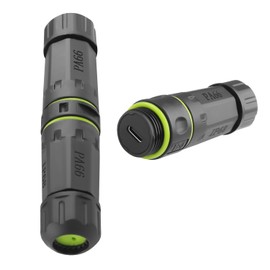 QIANRENON Acoplador de conector de datos impermeable sellado USB C de 10 Gbps USB3.1 tipo C hembra a hembra adaptador extensor para exteriores IP68 protección 20V5A carga M20, para extensión de
