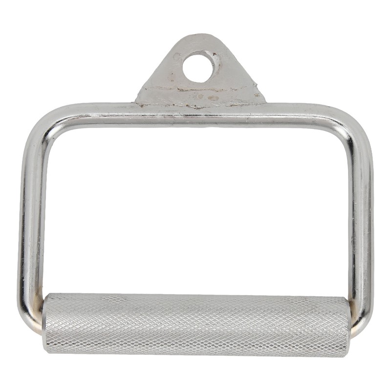 Cable Machine Handle Steel Knurled Fitness Hand Grip Pulldown Rowing
