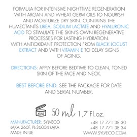 VIANEK intensiv feuchtigkeitsspendende Nachtcreme. Gesichtscreme für trockene und unreine Haut. Vegan Naturkosmetik für Gesicht und Hals. Größe 50 ml.