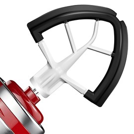 Flex Edge Beater for KitchenAid 4.5/5 Qt Tilt-Head Stand Mixer – Auto-Scrape Silicone Paddle, Dishwasher Safe, Flexible Silicone Edges Bowl Scraper For Kitchen Aid Accessories and Attachments (Black)