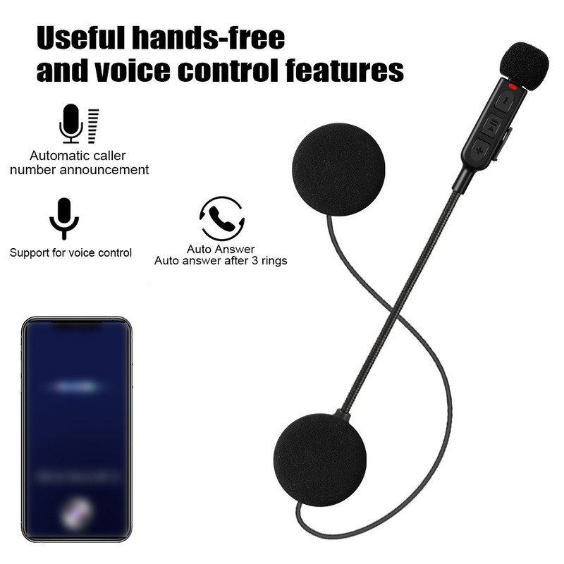 Motorcycle Helmet BT Headset Hands-free Speaker Motorcycle Headset with Song