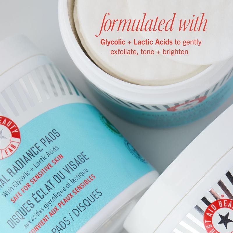 Facial Radiance Pads with Glycolic + Lactic Acids:_28 pads