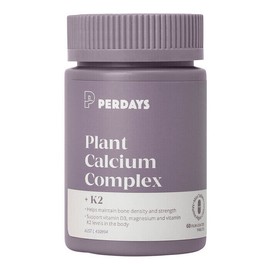 Perdays Plant Calcium Complex + K2, 60 Tablets