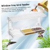 Abaodam Window Bird Feeder with Suction Cups Clear Outdoor Bird