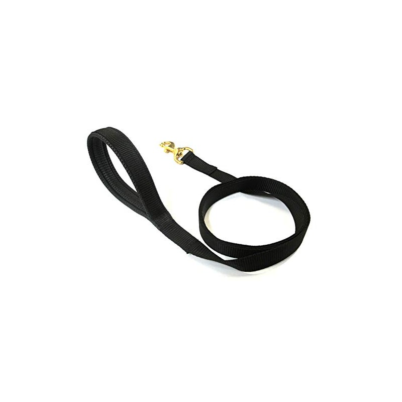 45"/1m Long Dog Training Lead With Padded Handle And Solid