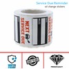 Oil Change Service Reminder Stickers - 300 Pcs 2x2 Black,