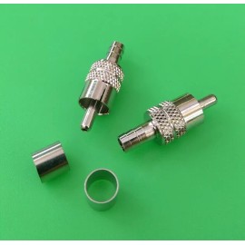 DLS (10 PCS ) RCA RG59 CRIMP-ON CONNECTOR - USA Seller