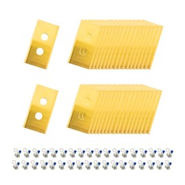 DOTAHENG 36Pcs Titanium-Coated Replacement Blades fo LUBA & YUKA Robotic Mowers | LUBA AWD 1000/5000 | LUBA 2 AWD 3000/10000 | YUKA 600/1500 | with Plastic Washers