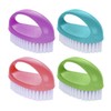 4-Piece Nail Brushes, Handle Cleaning Brush, Cleaning Scrubber, Multifunctional Household