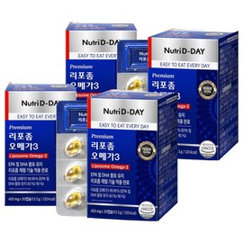 Nutri D Day Premium Liposome Omega 3 13.5g, 30 tablets, 4 units / 뉴트리디데이 프리미엄 리포좀 오메가3 13.5g, 30정, 4개