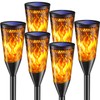Solar Lights Outdoor Garden, 2Modes Flickering Dancing Flame Lights,IP65 Waterproof