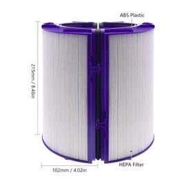 cann HEPA and Activated Carbon Filter 970341-01 for Dyson Air Purifier (TP06, HP06) and Dehumidifier (PH01, PH02)