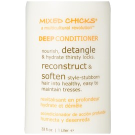 Mixed Chicks Detangling Deep Conditioner - Softens, Moisturizes & Detangles Straight or Curly Hair, 33 fl.oz