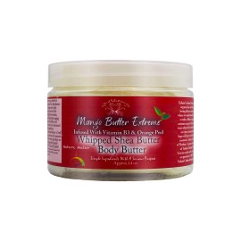 UD_Yadain 12oz Extreme Mango Butter Whipped Shea Body Cream Natural Face and Body Moisturizer with UV Protection