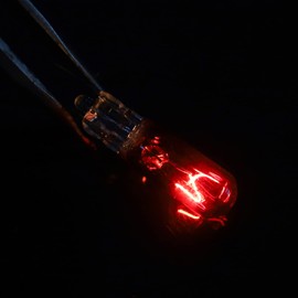 X AUTOHAUX 10pcs DC 12V T5 W1.2W LED Dashboard Light Red for Car Internal