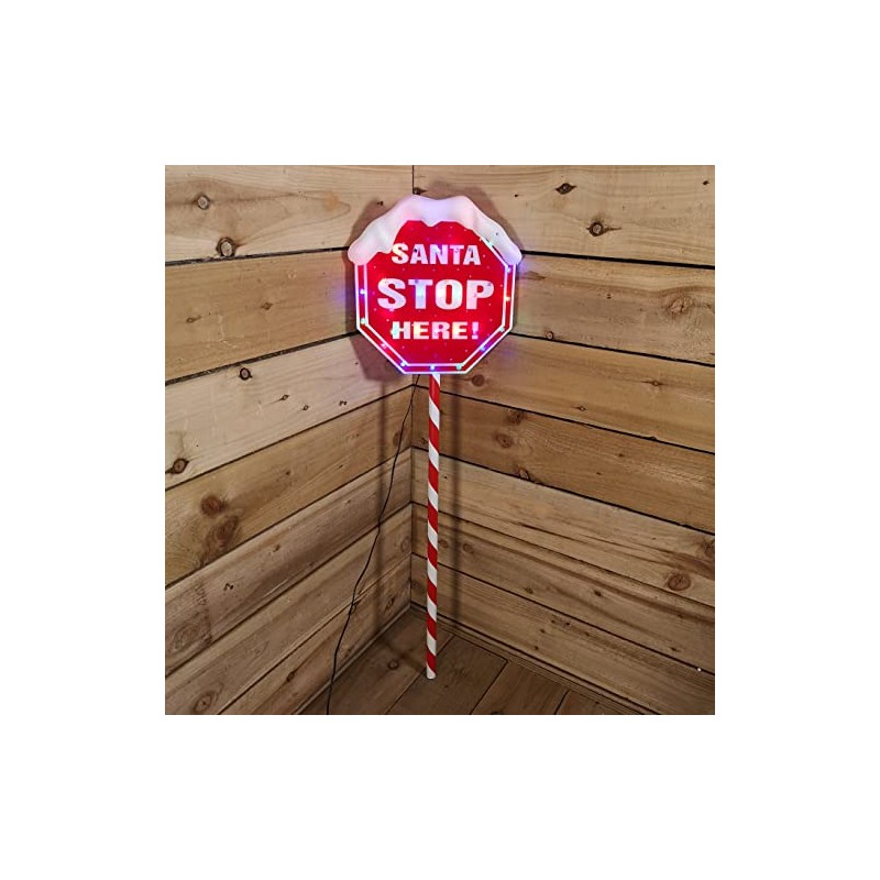 Premier 1.1m SANTA STOP HERE Landmark