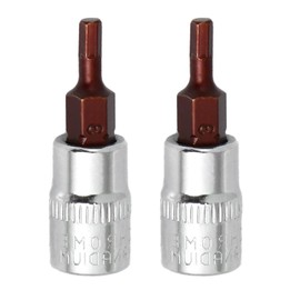 Juttzzei Hexagon Socket Bit Set 1/4 Inch x Hexagon Socket Bit 3 mm, High-Quality CV Steel Bit Insert 3 mm Allen Nut Set with 1.5 Inch Length for Torque, Ratchets, Impact Drills