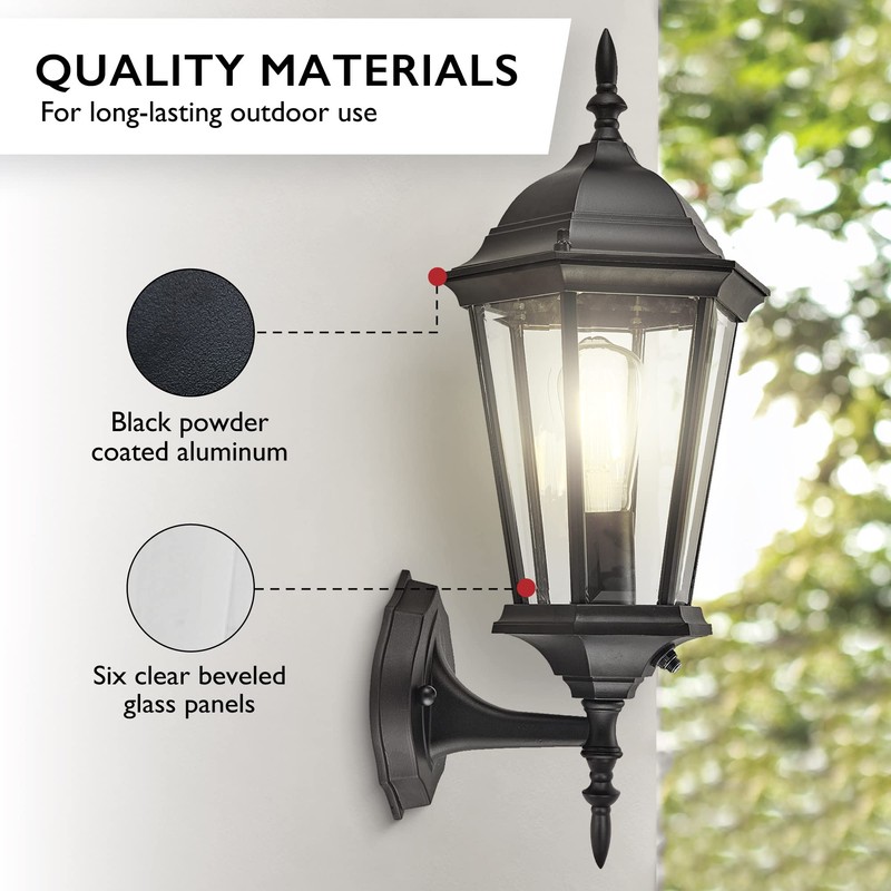 Design House 589556 Oak Creek Outdoor Wall Light Dusk to