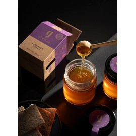 Garisar Premium Single Location Lavender Honey | Pure Natural Honey Rich in Proline (over 500 ppm) | 9.87 Fl Oz (280 g) — (Pack of 2)