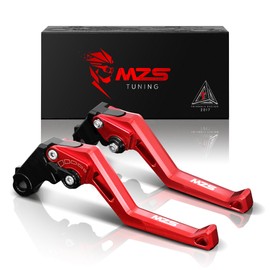 MZS Red Motorcycle Brake Clutch Levers Short Adjustable Compatible with CB500F CB500X CBR500R 22-24 / CMX 300 500 Rebel 17-23 / Fury 09-18 / VT750 Phantom Shadow Spirit 09-19 / NC700X 12-15