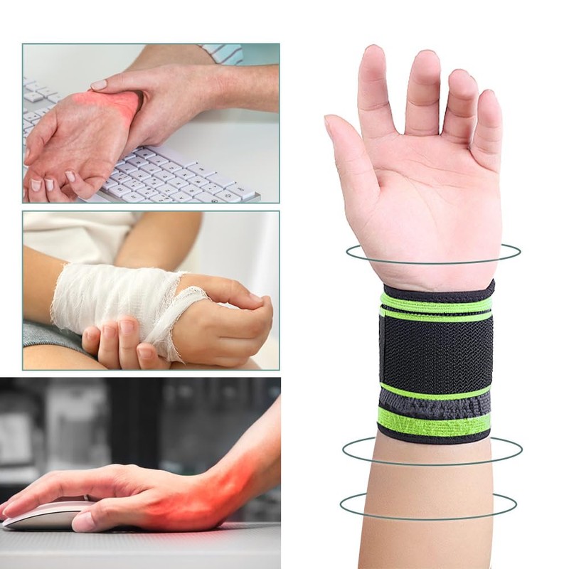 Wrist Strap Compression Wrist Strap Fitness Weightlifting Sprain Tendonitis Carpal