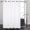 River Dream Cotton Blend No Hook Shower Curtain with Snap
