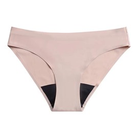 B.Peachy Cheeky Hipster Period Underwear | Women’s absorbent leak-proof period panties | Light flow, Milk Tea, Size Medium RUNS SMALL, SIZE UP
