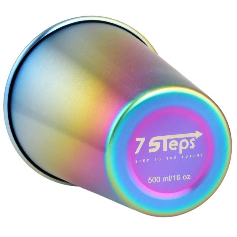 7 Steps - Stainless Steel Pint Cup Tumbler 500 ml