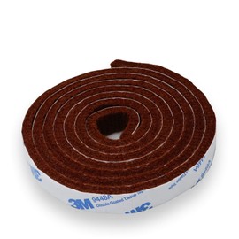 Self Adhesive Felt Furniture Pads: Furniture Sliders for Hardwood Floors, Chair Leg Floor Protectors, Heavy Duty Felt Strip Roll for All Hard Surfaces, 1/2" x 60" Roll, Brown