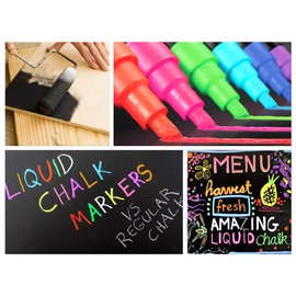 Liquid Chalk Marker Pen Blue- 5mm CHISEL NIB