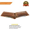 Leatherboss Genuine Leather RFID blocking Hipster Tall Credit Card Holder