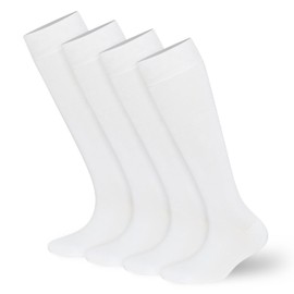 BAMBOOVEN Women’s Bamboo Knee High Socks- Super Soft, Odor Free and Breathable-4 Pairs (Women’s Shoe Size 6-9/9-12)