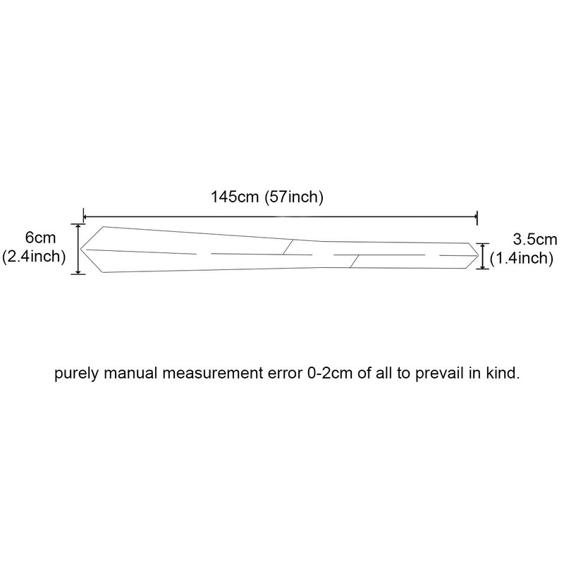 GUSLESON 2.4" Slim Necktie and Handkerchief Set For Men Solid