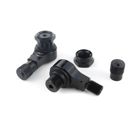 Mantt 90 Degree 11.3mm, Motorcycle CNC Front Rear Tubeless Tire Valve Stems, Fit for VFR800 CBR650/1000 ST1100, R1 R6 FZ6R, S1000RR F800ST, GSXR GSX-S GSR(Black)