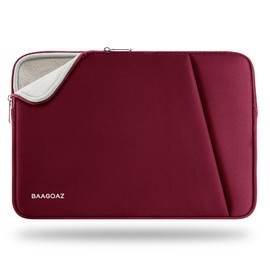 BAAGOAZ Laptop Case Sleeve 15.3 Inch Protective Computer Bag with Front Pocket, Specially Compatible with 15.3 Inch MacBook Air M3 M2 2024 2023, Red