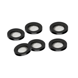 6 Pack 30MM Shower Head Screen Filter Gasket, Stainless Steel Seal O Ring Hose Net 40 Mesh for Fixed and Handheld Shower Head Hose, Water Faucet, Garden Hose (Netted, 30MM)