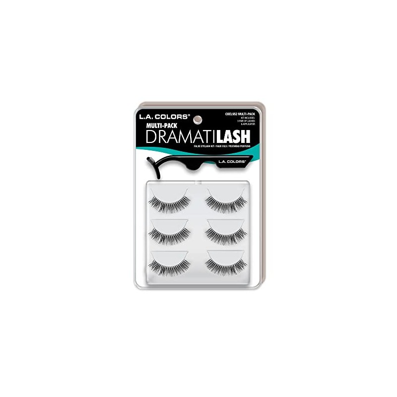 LA Colors Dramatilash Multi Lash Kit - 3 pairs
