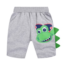 YOUNGSOUL Boys' Shorts, Children's Shorts, Summer Shorts, Pack of 3, Patterned 2