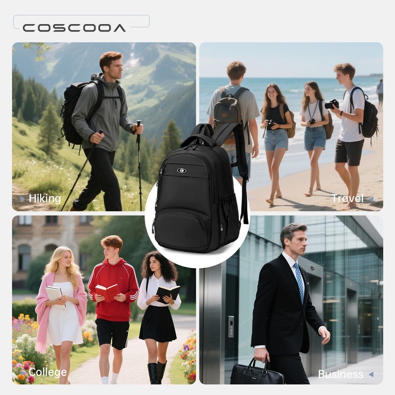 COSCOOA 40x30x15cm Personal Item Travel Bag,16x12x6inch Small Carry On Backpack